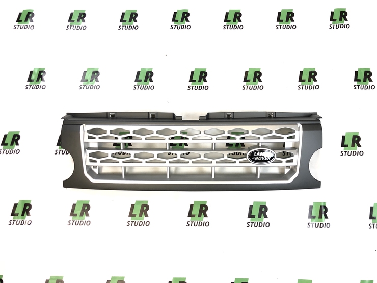 Решетка Land Rover Discovery 3 серая с серой сеткой