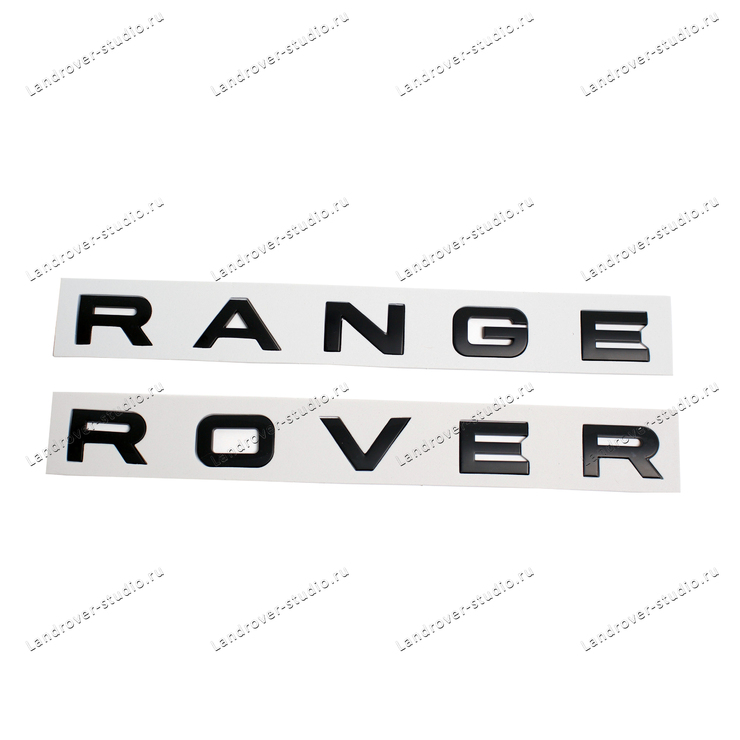 Буквы Range Rover черные матовые