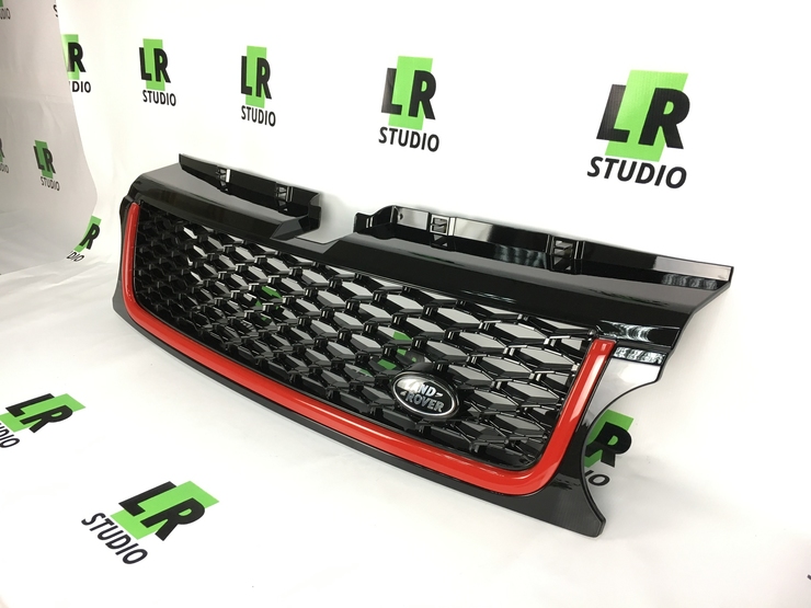 Комплект решеток Range Rover Sport 2010-2012 с красной полосой