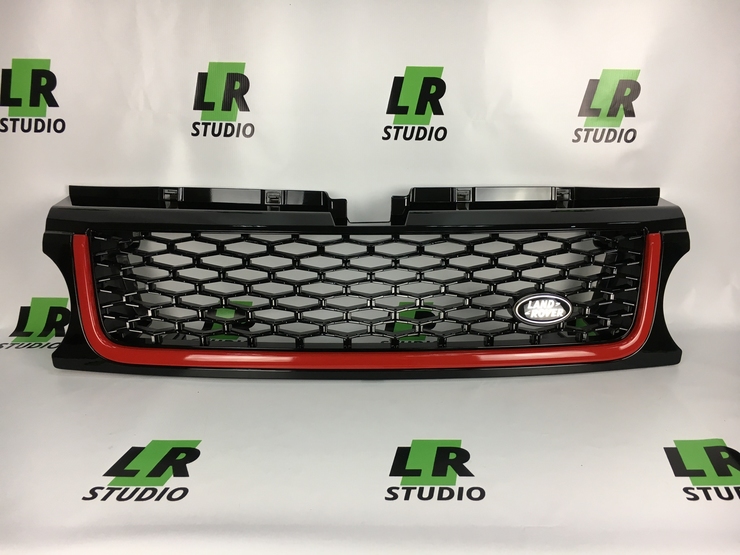 Комплект решеток Range Rover Sport 2010-2012 с красной полосой