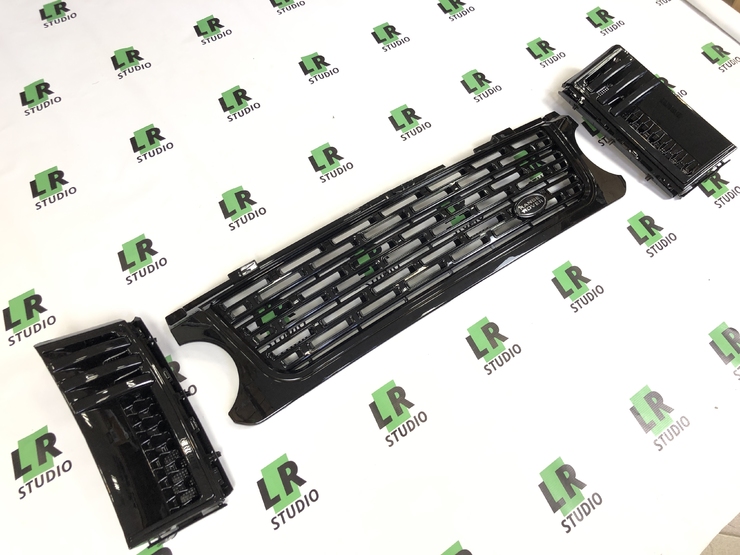 Комплект решеток Range Rover 2005-2009 в стиле 2013 черные
