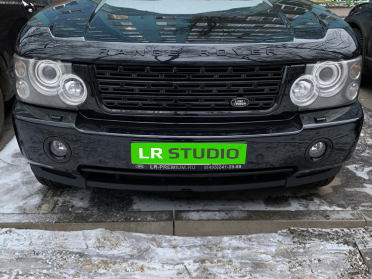 Решетка Range Rover 2005-2009 стиль 2013 SVA черная