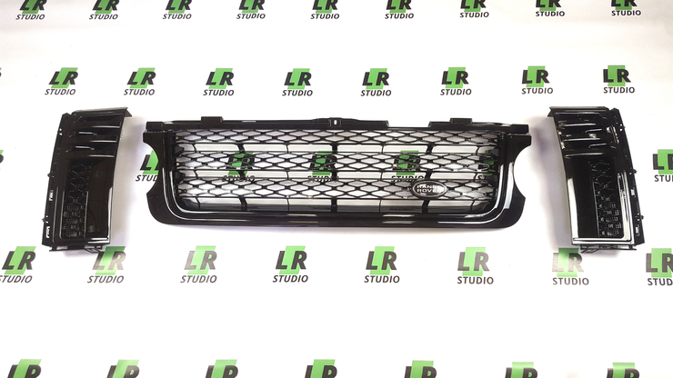 Комплект решеток Range Rover 2010-2012 черные SUPERGARGER